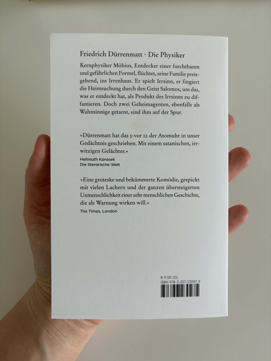 Libri: Die Physiker - Dürrenmatt – Nuovo e nell'imballaggio originale da Winterthur venduto da tha_fvg2 1