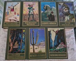 7 antike Karl May Bücher 1950-1960