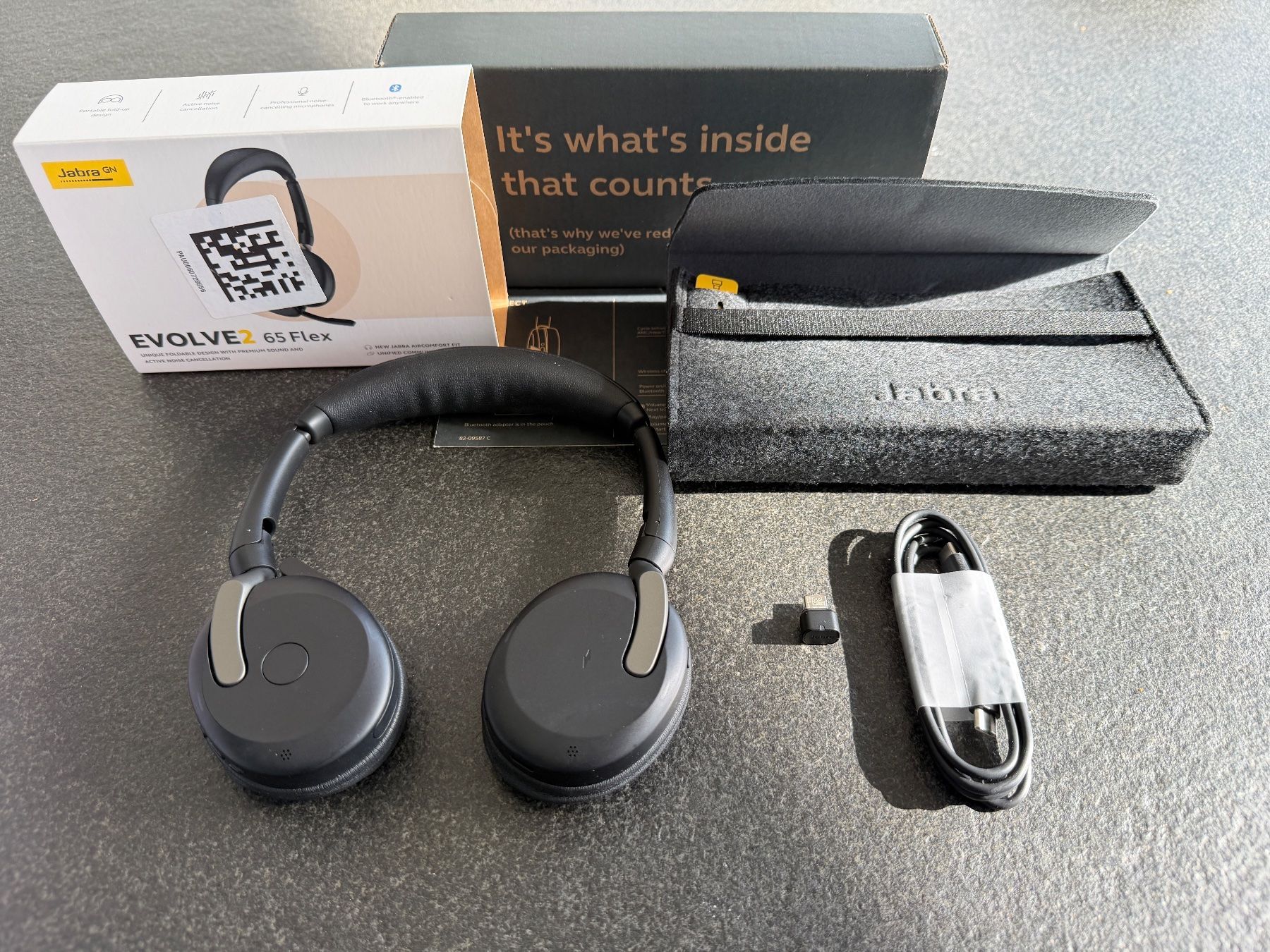 Jabra Casques audio: Jabra Evolve2 65 Flex UC USB-C ANC – D'occasion à Steinen par erikb838