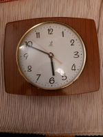 3 horloge murale quartz, formica Jaz bois et  cuir vintage