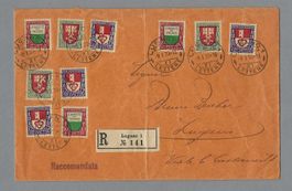 1920, EING. BEDARFSBRIEF MIT 3 SÄTZE PJ 1919, 0 LUGANO