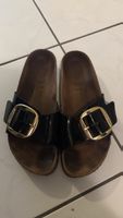 Birkenstock schwarz lack/ gold 40