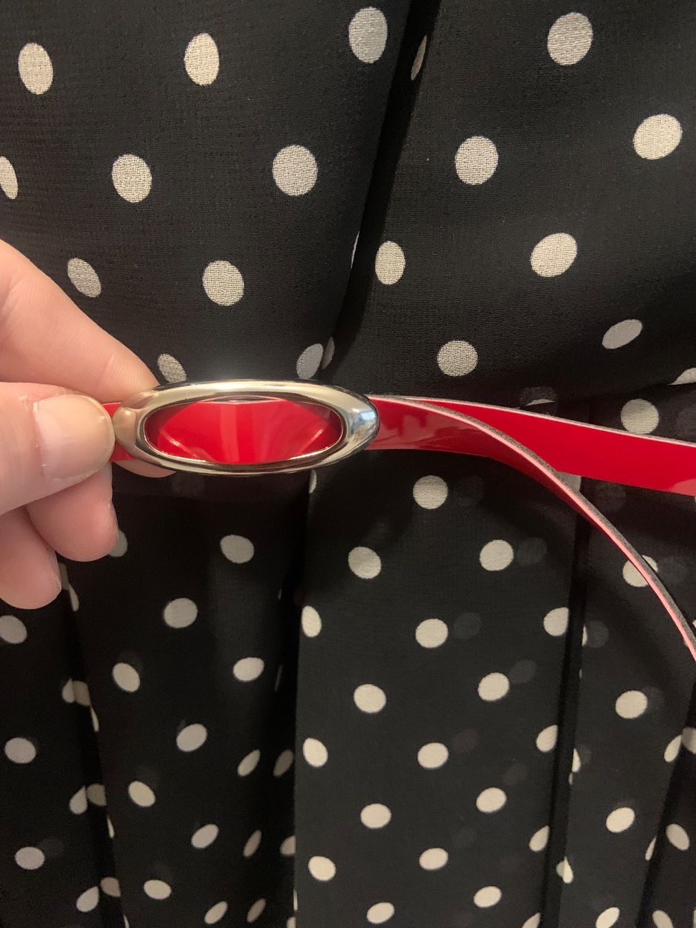 Vestiti: Abito con cintura abbinata rossa – Usato da Grono venduto da tes_6t5v 3