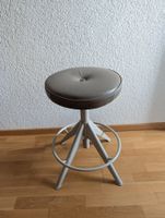 Ikea Hocker Trollberget beige grau höhenverstellbar