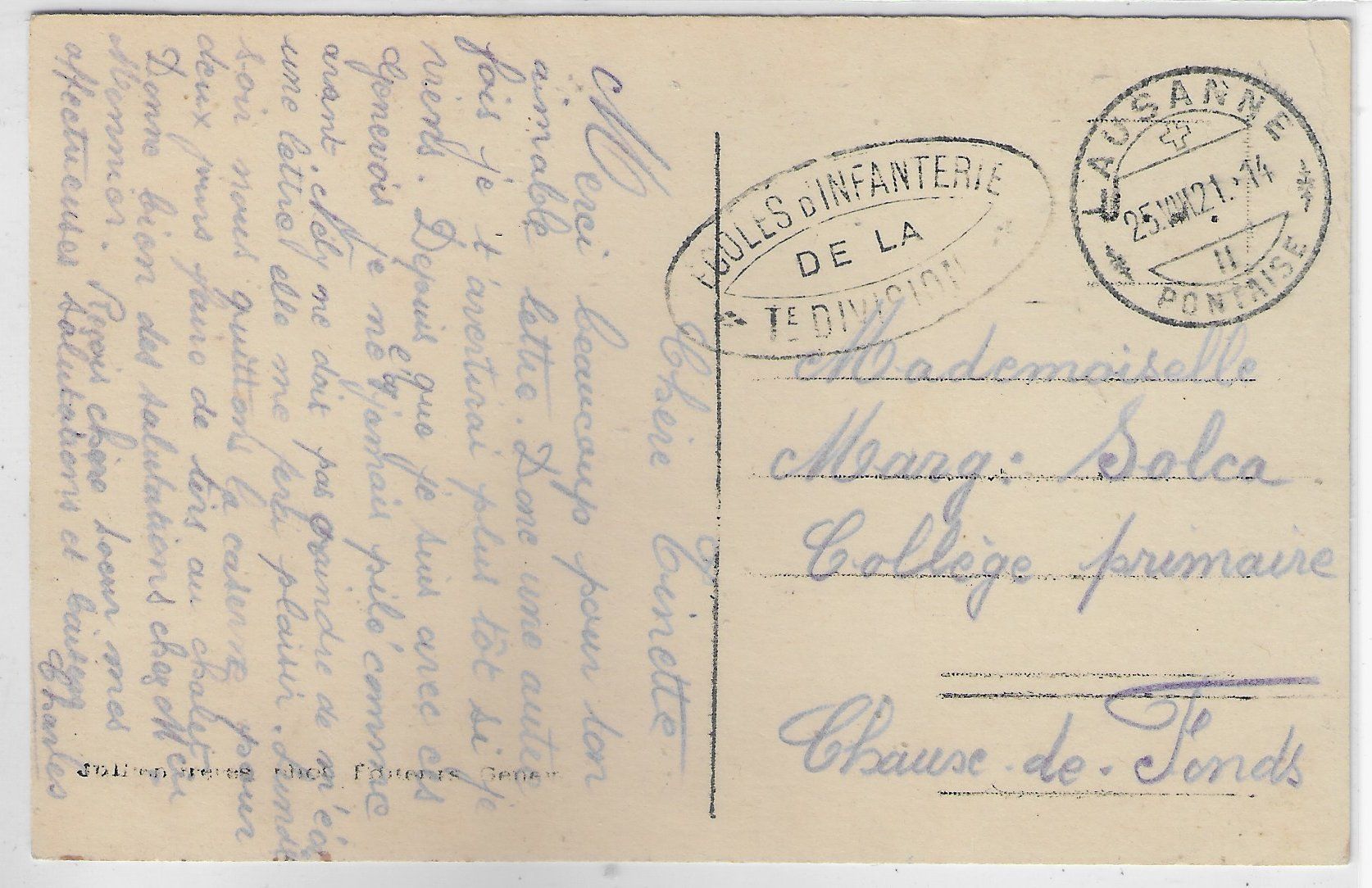 Cartoline postali: Lausanne - Hotel Gibon - animee – Usato da Ettingen venduto da Kartenplanet 1