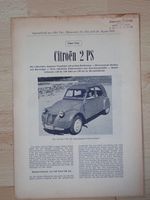 Citroen 2CV 2 PS - Prospekt Schweiz 1953 - G077