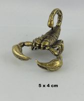 SKORPION - Messing Figur - Dekoration - 5x4cm