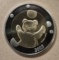 Teddybären-Medaille aus Baby-Münzsatz 2003