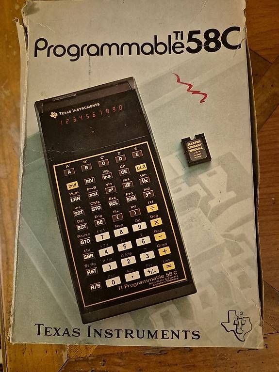 Texas Instruments Calcolatrici tascabili: Machine à calculer programmable TI 58c – Usato da Genève venduto da Baraca60