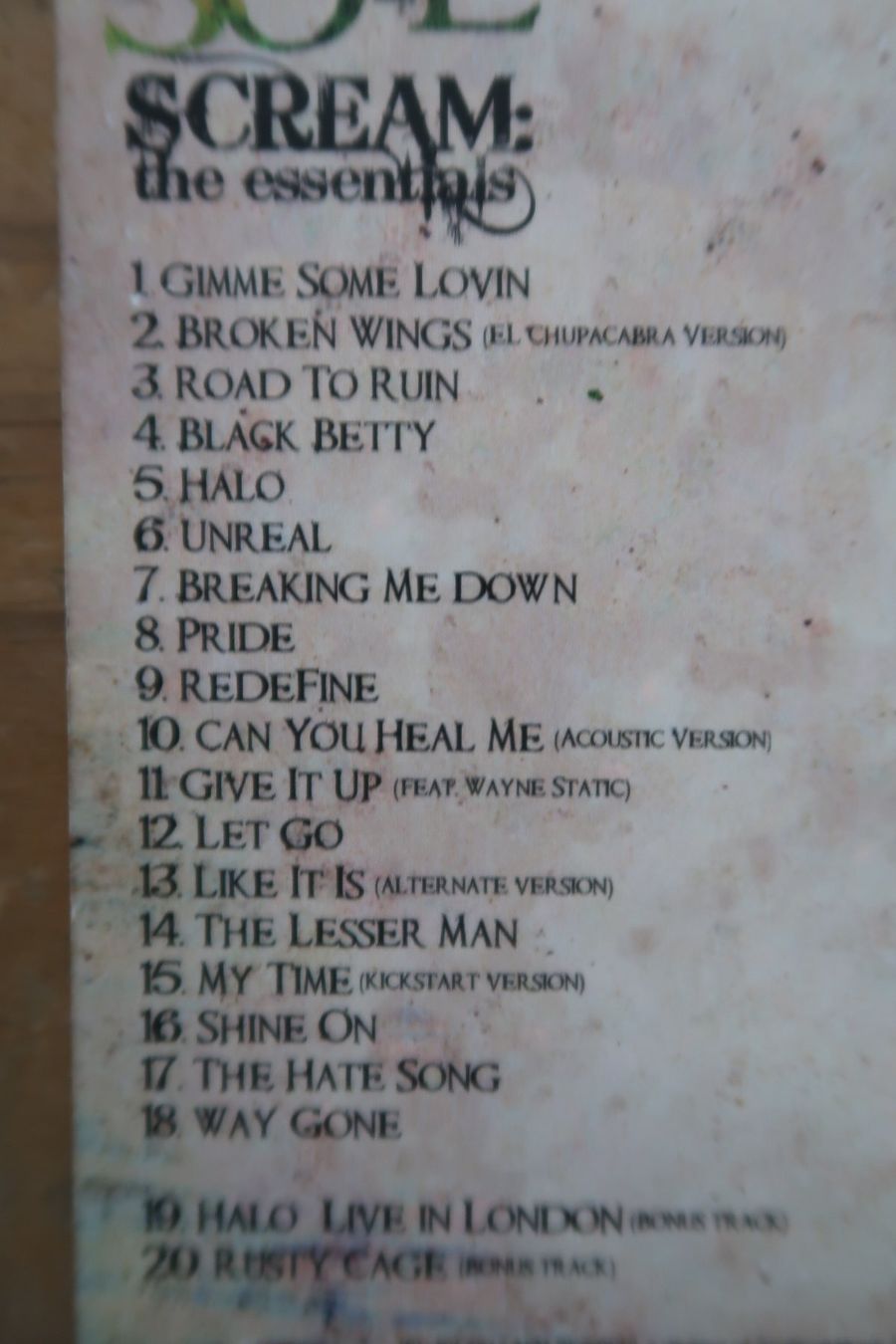 CD: SOIL - Scream: The Essentials - CD – Usato da Basel venduto da Patiscat 2