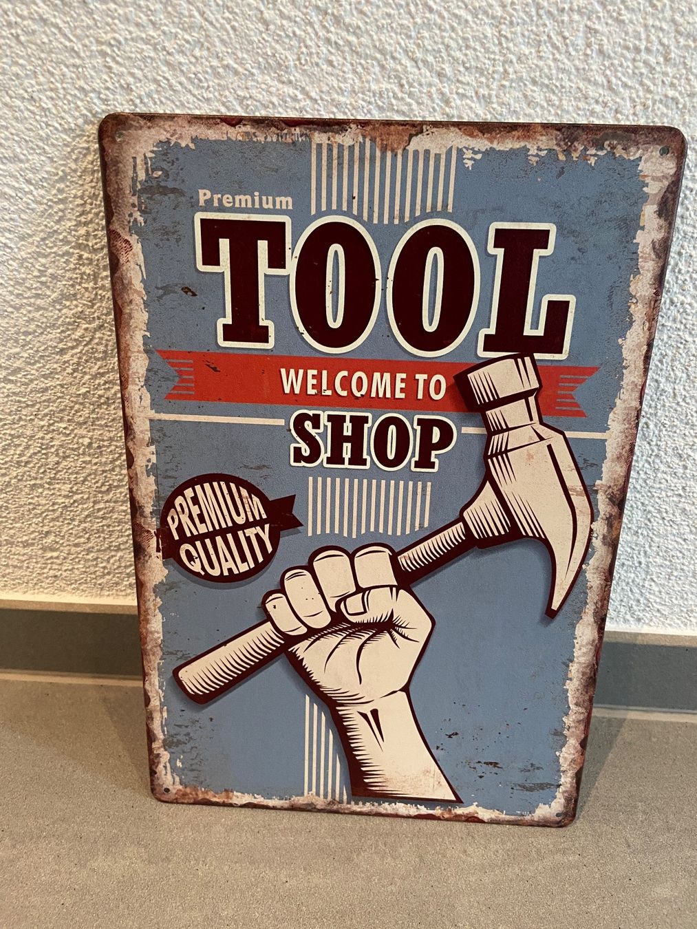 Insegne: TOOL SHOP VINTAGE BLECHSCHILD NEU 1 Pcs. – Nuovo e nell'imballaggio originale da Seon venduto da Aaargauer01 4