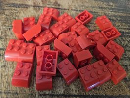 lego 6215 lot de 30 pièces Red Slope, Curved 3 x 2