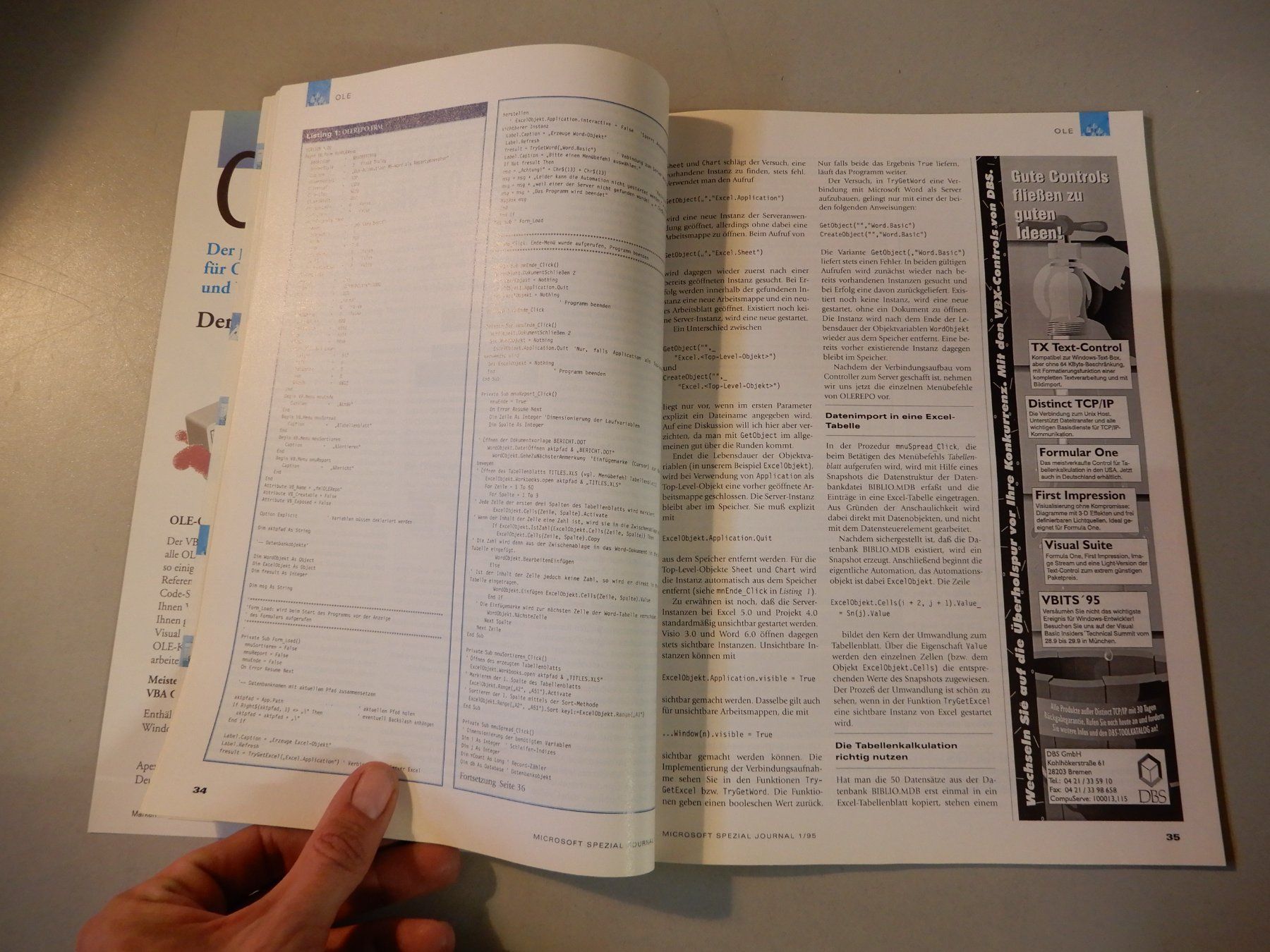 Zeitschriften & Magazine: Microsoft Visual Basic 4.0 Journal – Gebraucht aus Erstfeld von Mario_boe0 5