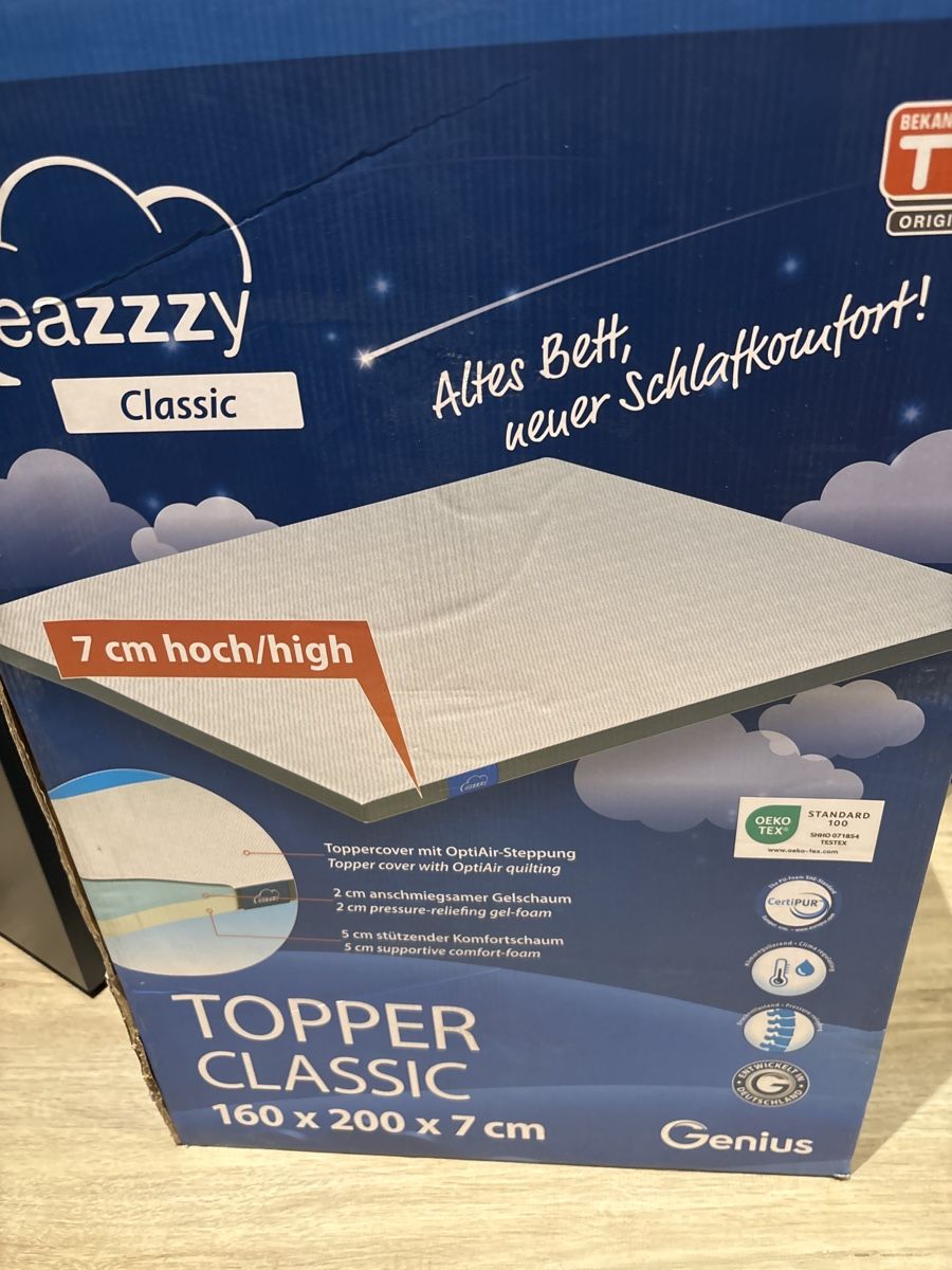 Materassi: Surmatelas 160x200cm NEUF Genius Eazzzy Classic – Nuovo e nell'imballaggio originale da Delémont venduto da Ma_LoU.01