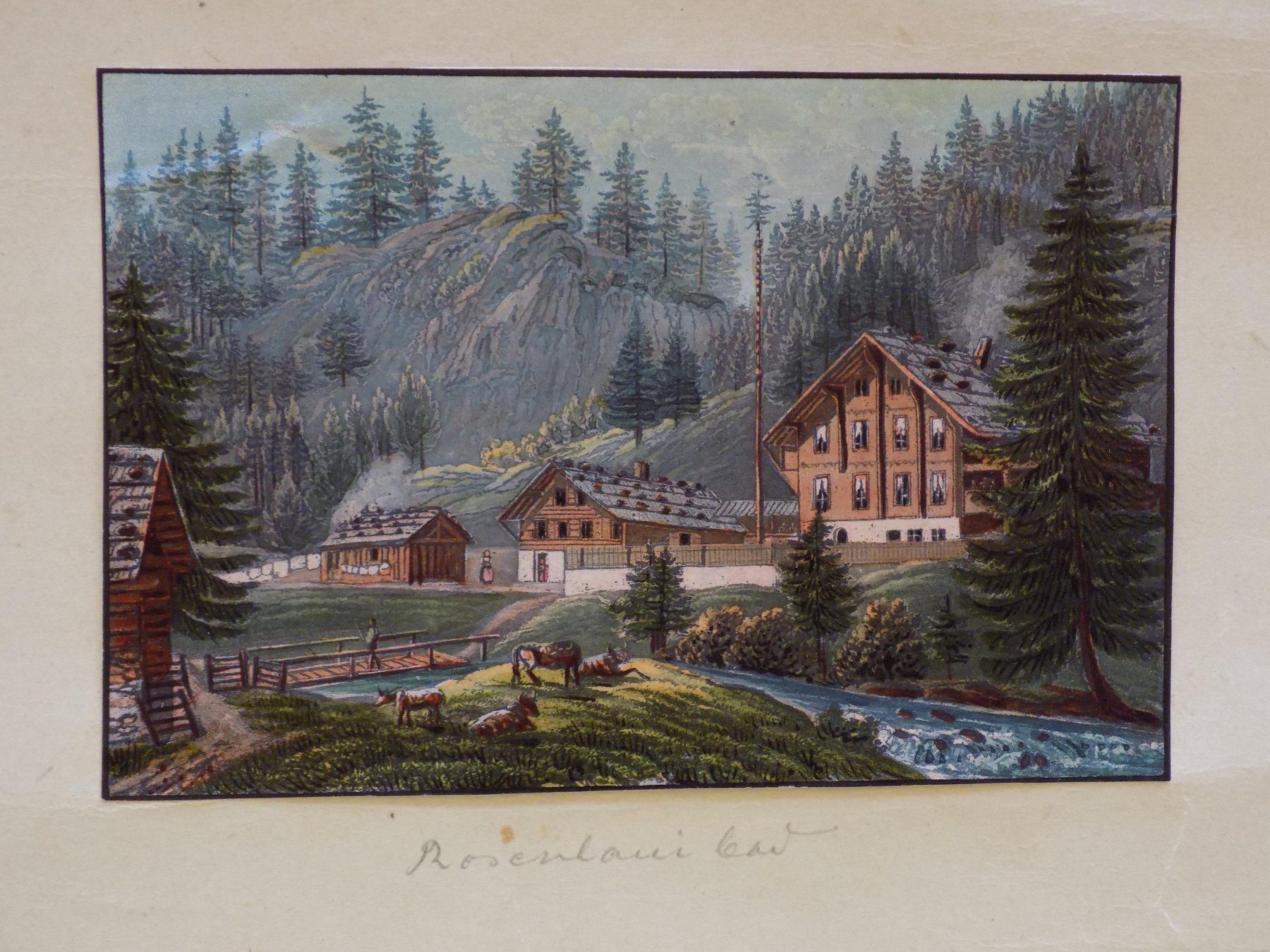 Gravures: Rosenlaui Berner Oberland – D'occasion à Risch par Antikfee 1