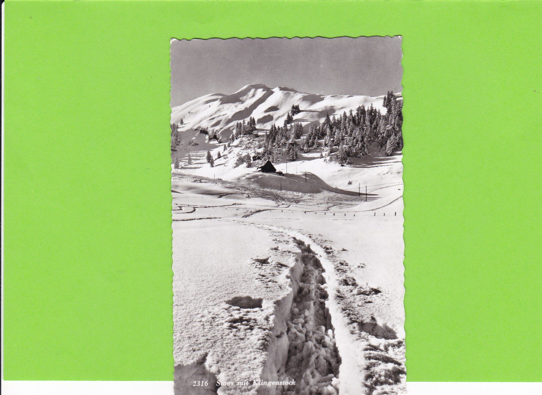 Cartoline postali: Stoos mit Klingenstock – Usato da St. Peterzell venduto da neckertal