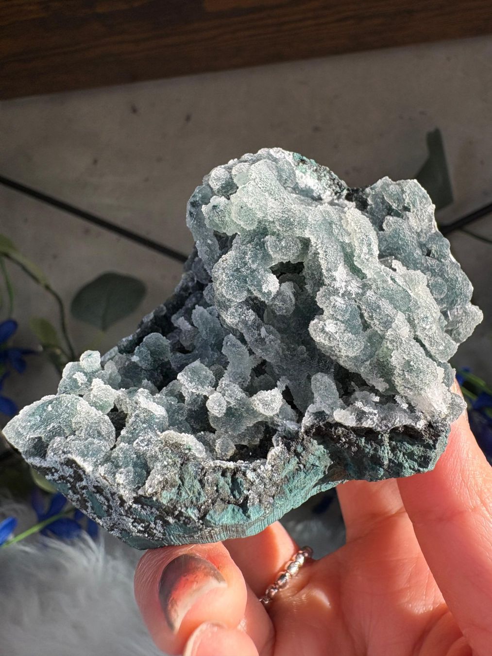Minerali & Pietre curative: Grüner Chalcedon-Stalaktit – Nuovo (secondo la descrizione) da Neuheim venduto da m.hald