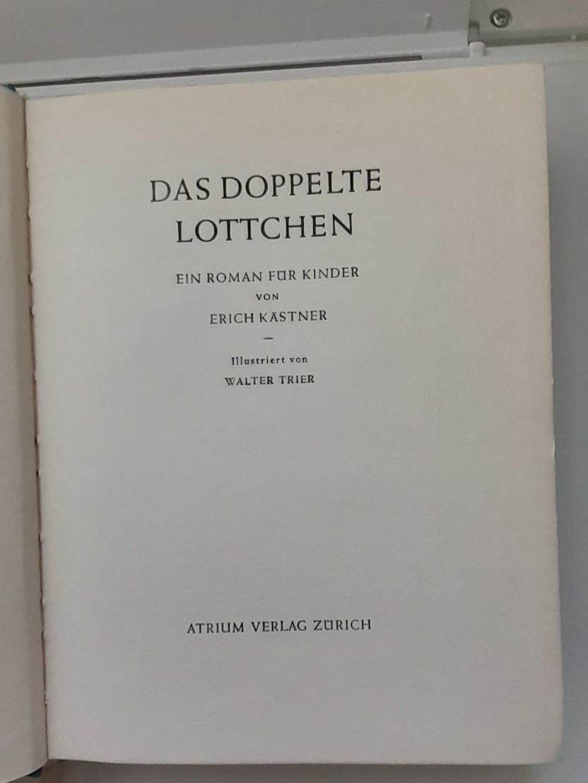 Libri: Kästner Doppeltes Lottchen1949 – Usato da Mörschwil venduto da lindaswunderkiste 2