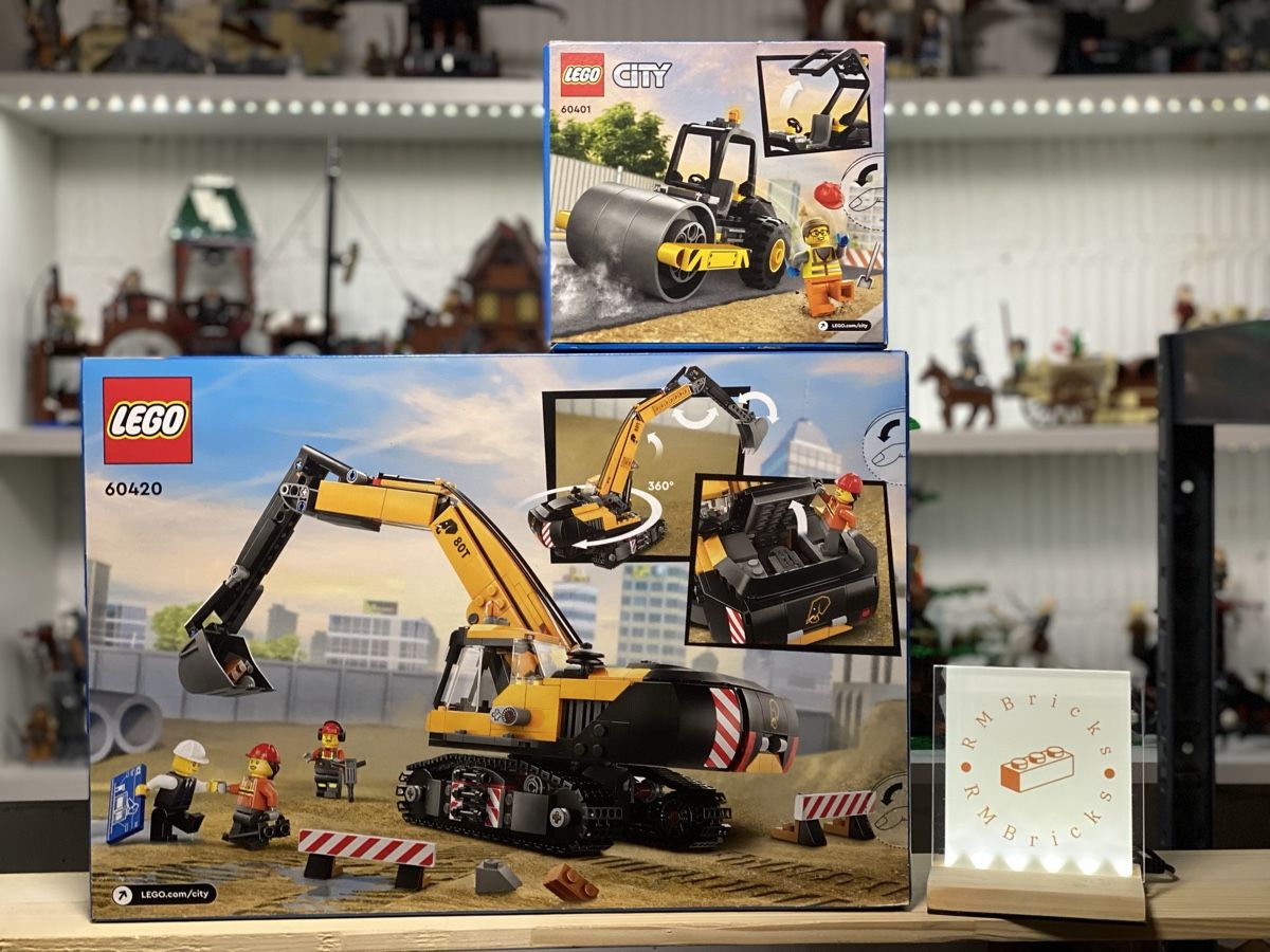 Lego Kit di costruzioni: Lego City Construction Loader 60420 & Road Roller 60401 – Nuovo e nell'imballaggio originale da Appenzell venduto da RMBricks 1