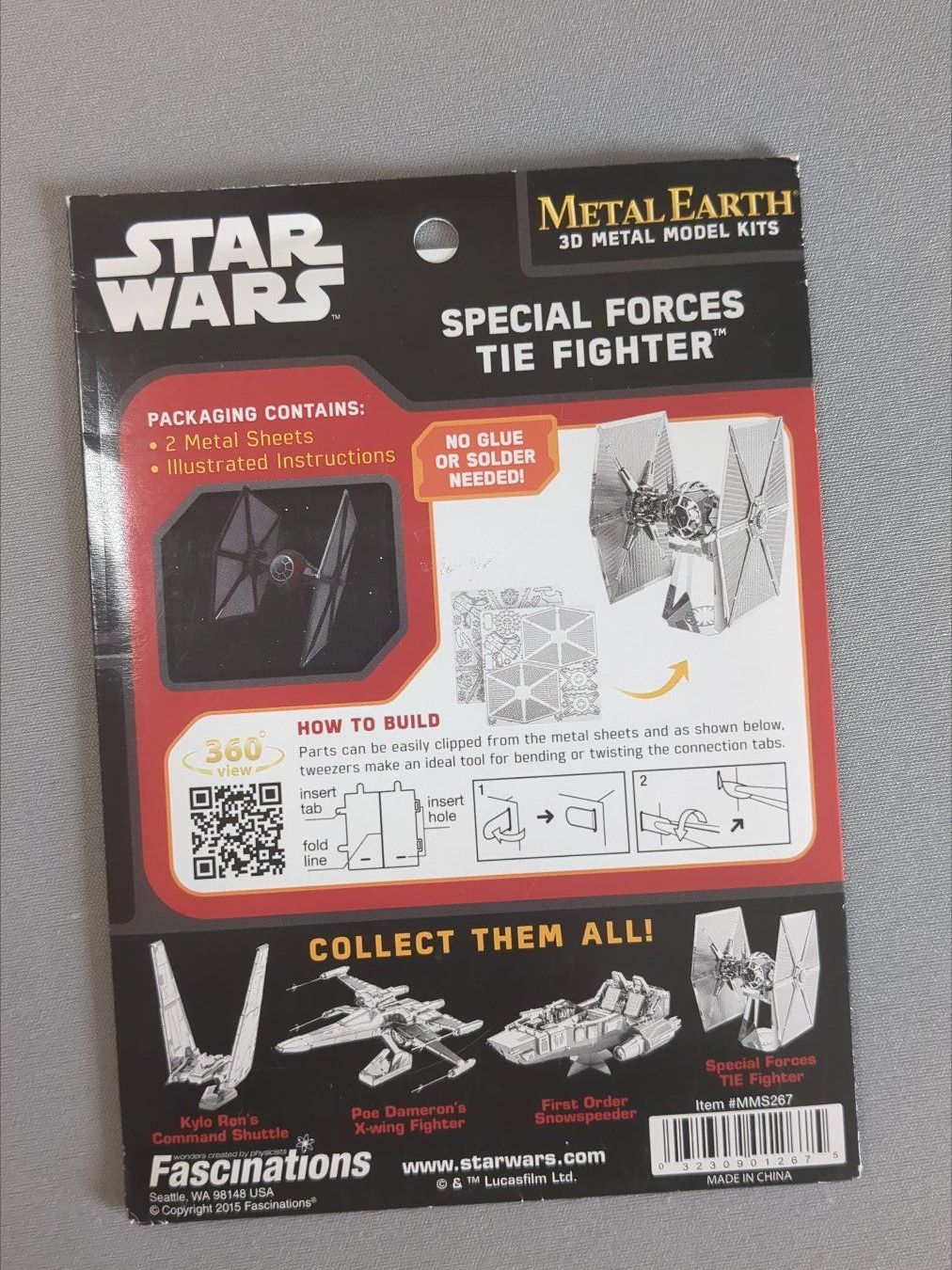 Star Wars Kit di modellismo & Modellini statici: Metal Earth Star Wars 3D metal models -  3 sets – Nuovo (secondo la descrizione) da Bourguillon venduto da sellerfromthenet 2