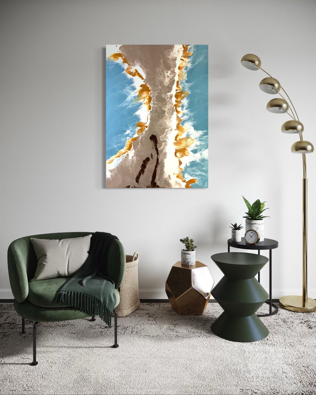 Dipinti: Original abstraktes Acryl Kunstwerk – Nuovo e nell'imballaggio originale da Luzern venduto da edmundart 2