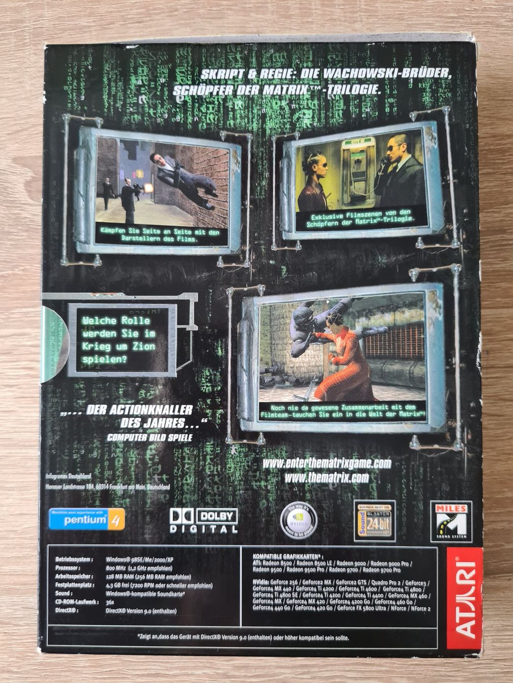 Giochi: Enter The Matrix (4 CD) - PC – Usato da Carouge GE venduto da Franllo 1