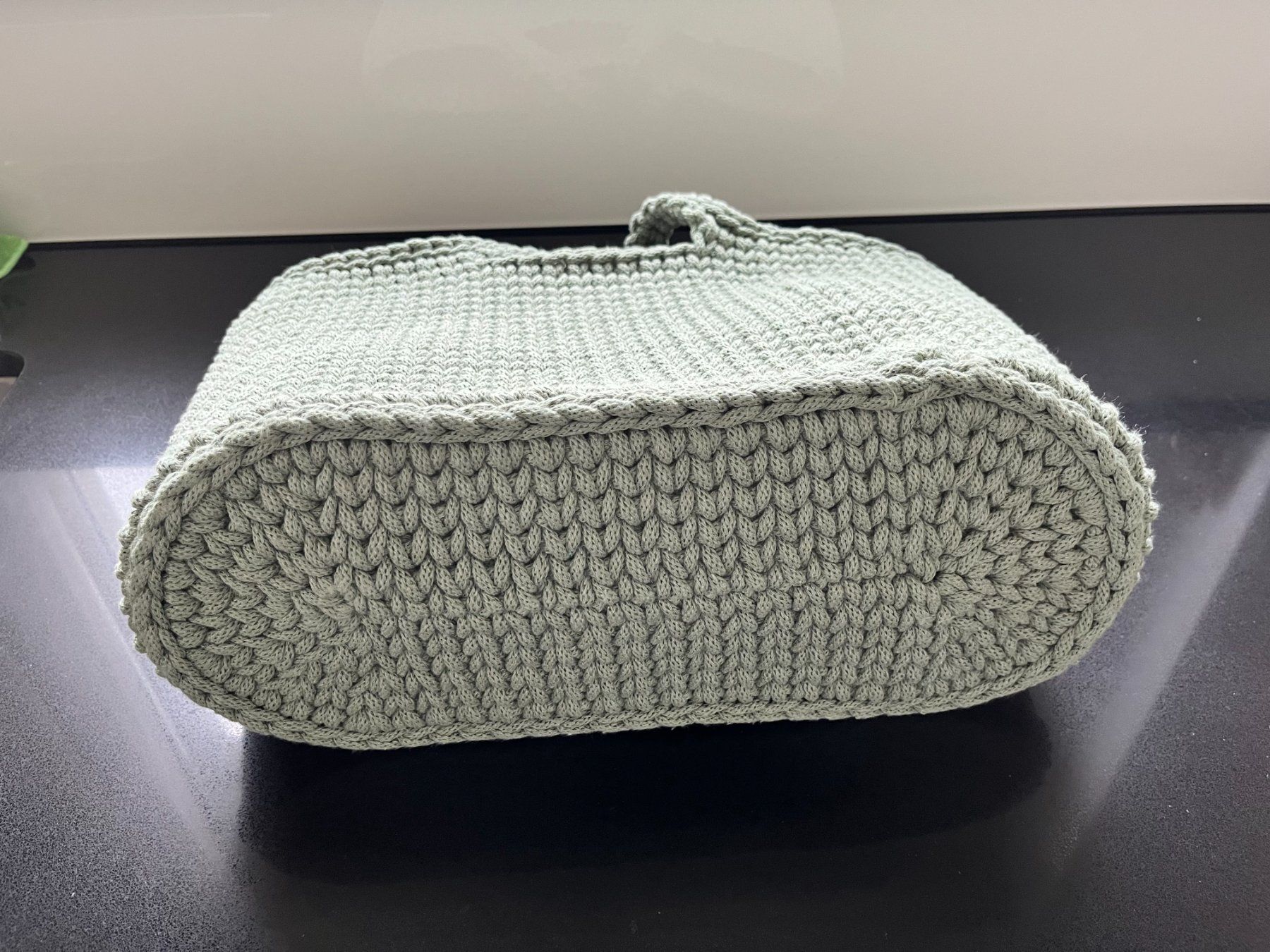Borse da donna: Handmade Umhängetasche in eucalyptus green – Nuovo (secondo la descrizione) da Schinznach Dorf venduto da Joyce75 2
