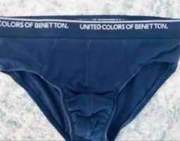 United Colors of Benetton Slips Grösse M Dunkelblau Bio-Baum