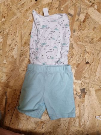 Baby Kurzarm Body und Shorts Set