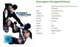 Street Fighter - The Legend of Chun-Li