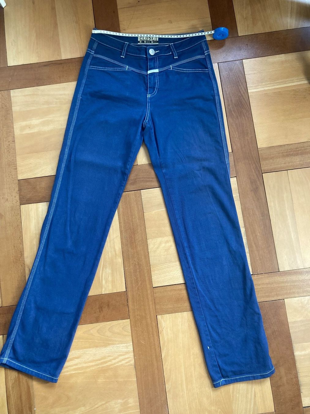 Closed Pantaloni: Closed Damen Stoffhose, Blau – Usato da Basel venduto da eva_9dtf 3