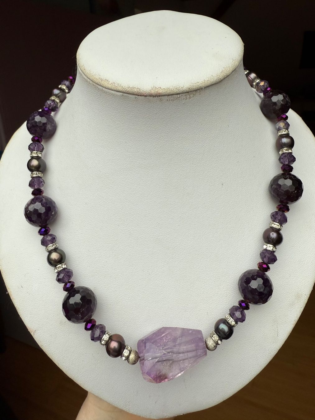 Catenine: AKTION: Amethyst Collier - NEU – Nuovo (secondo la descrizione) da Basel venduto da Chili007 1