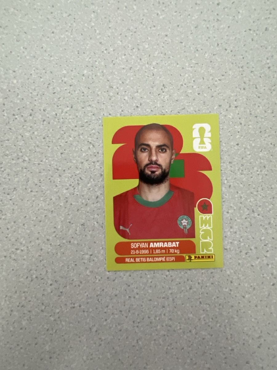 Panini Cartes à collectionner: Panini FIFA World Cup 2026 Sofyan Amrabat Sticker – Neuf (Voir description) à Grüt (Gossau ZH) par BOOOTSY
