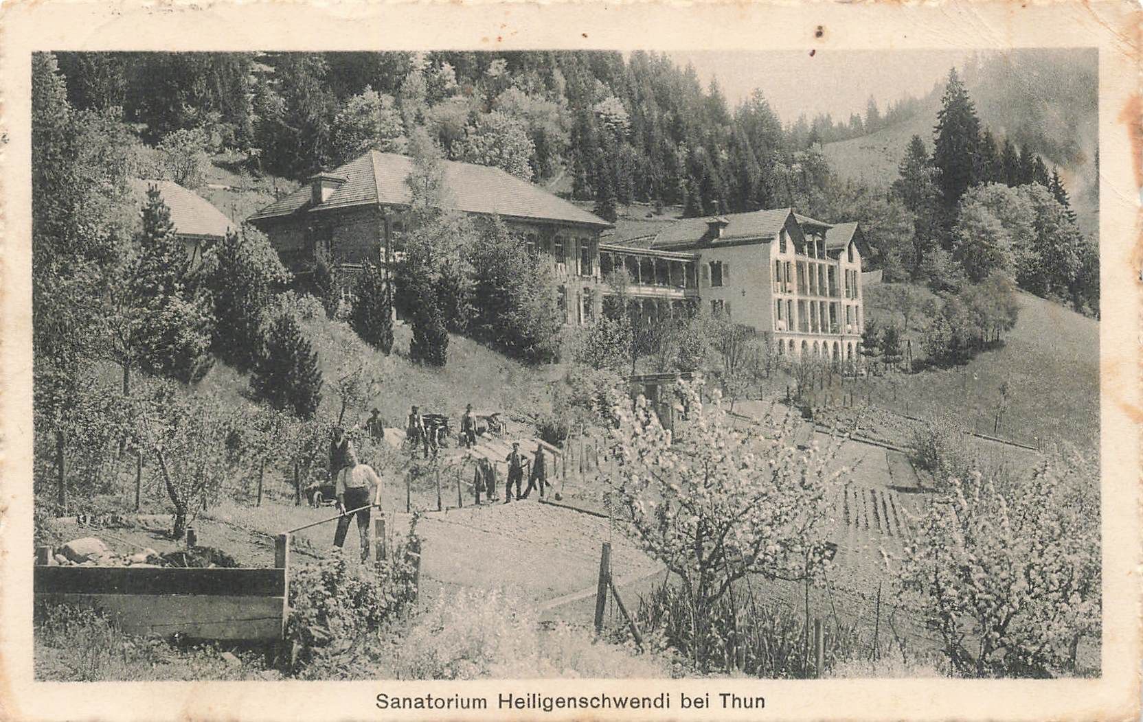 Ansichtskarten: Sanatorium Thun – Gebraucht aus Biasca von Blenio71