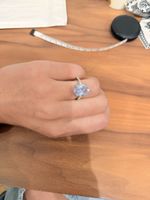 Wunderschöner S925 Silber Ring mit grossem Stein!