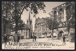 AK Lausanne, Place St. Francois, 1910