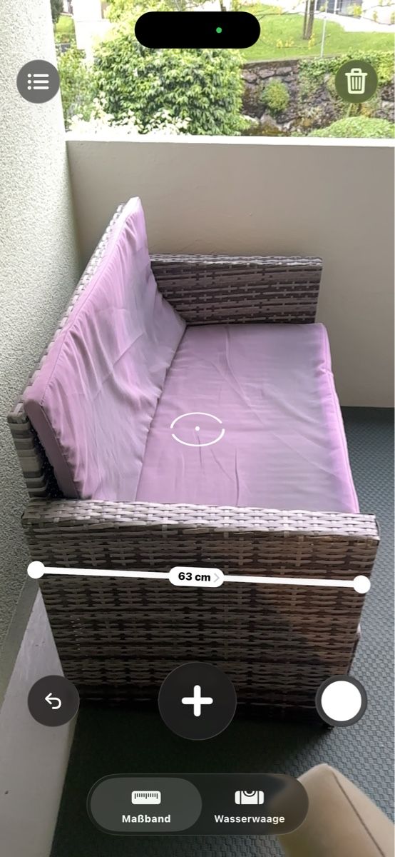 Poltrone: Gartensitzgruppe Rattansofa mit Hocker – Usato da Goldau venduto da stefaniefaessler 6