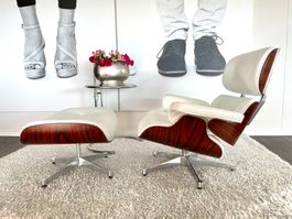 Lounge Chair mit Ottoman (Kirschholz)