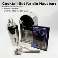Cocktail-Set! Ice Crusher, Cocktailshaker und DVD