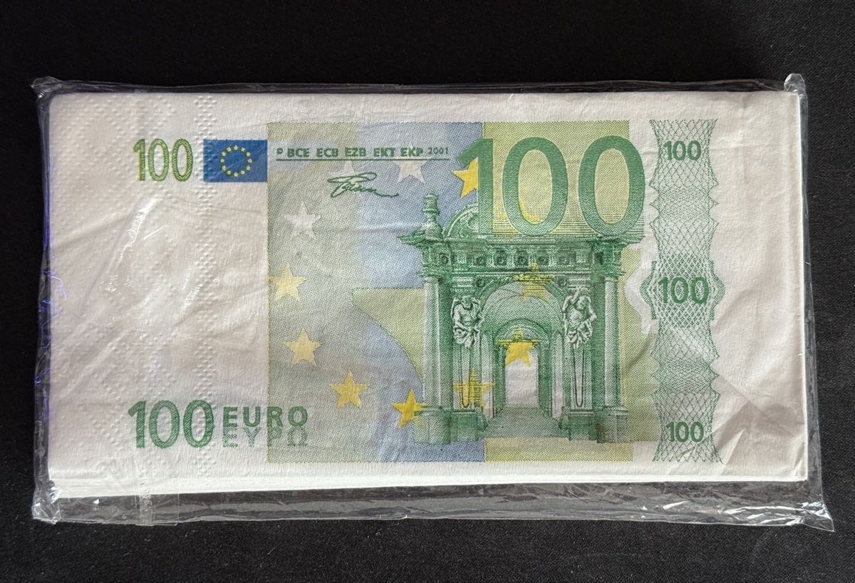 Servietten: 100 Euro Servietten – Neu und originalverpackt aus Goldach von igwhitestar