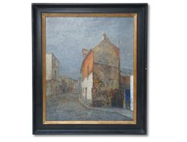 Jean Keime (XXᵉ) “Rue dans Clamart"  huile sur toile signé