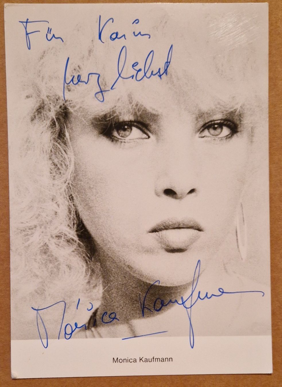 Autografi: Monica Kaufmann - Handsigniert – Usato da Menziken venduto da Autogramme