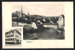Baden, Gasthof z. Krone von F. W. Gurzel