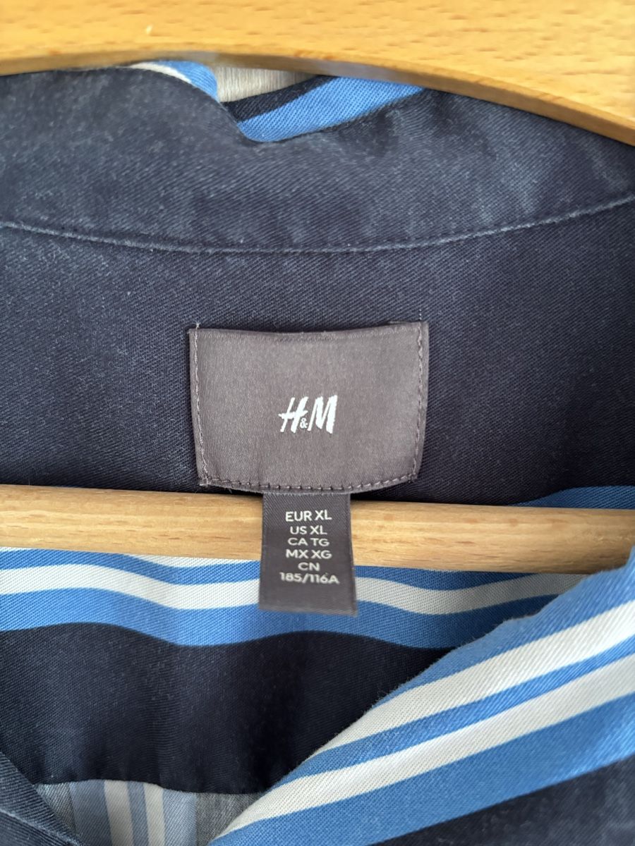 Camicie: Herren Hemd H&M gestreift Grösse XL  – Nuovo (secondo la descrizione) da Wald AR venduto da bertli00 1