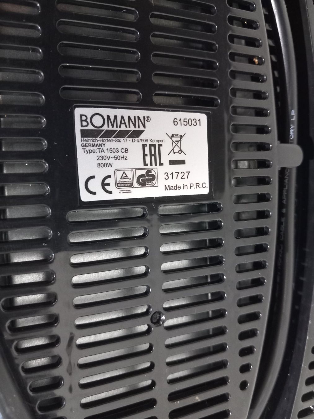 Elettrodomestici da cucina: Toaster TA 1503 CB: 2 Scheiben Toaster ; Bomann – Usato da Rheinau venduto da profitronic.shop 2