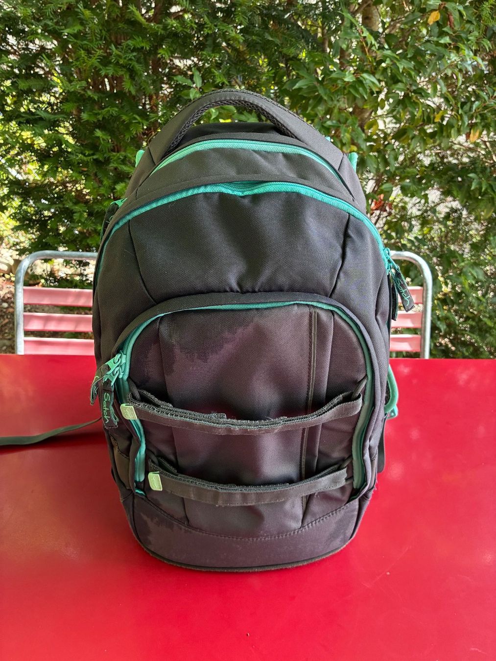 Satch Rucksäcke: Satch Pack Schulthek anthrazit/mint – Gebraucht aus Wettingen von baeg_2000