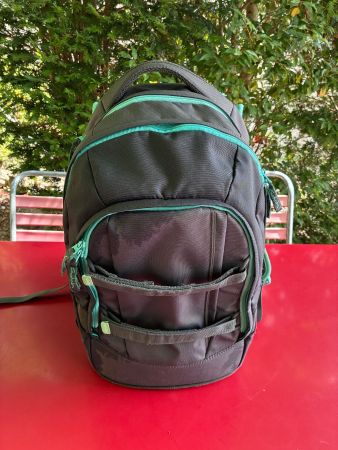 Satch Pack Schulthek anthrazit/mint