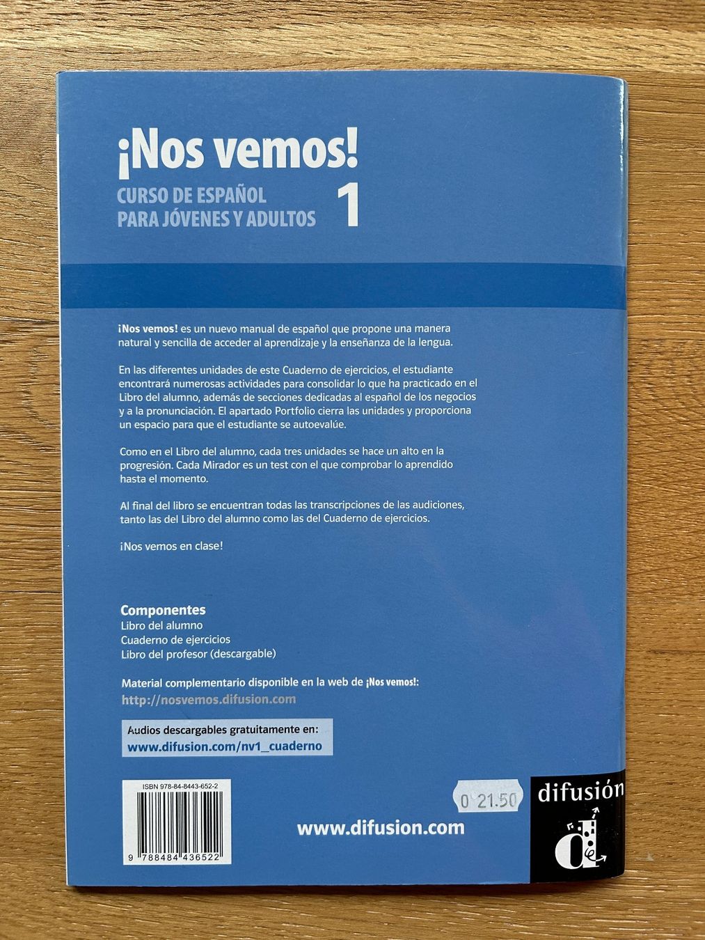 Bücher: Cahier méthode d'espagnol Nos vemos A1, non utilisé – Neu (gemäss Beschreibung) aus Martigny von m_juli 1