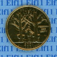 USD___0.25 2001D Vermont 1791 unz 1/4 Dollar