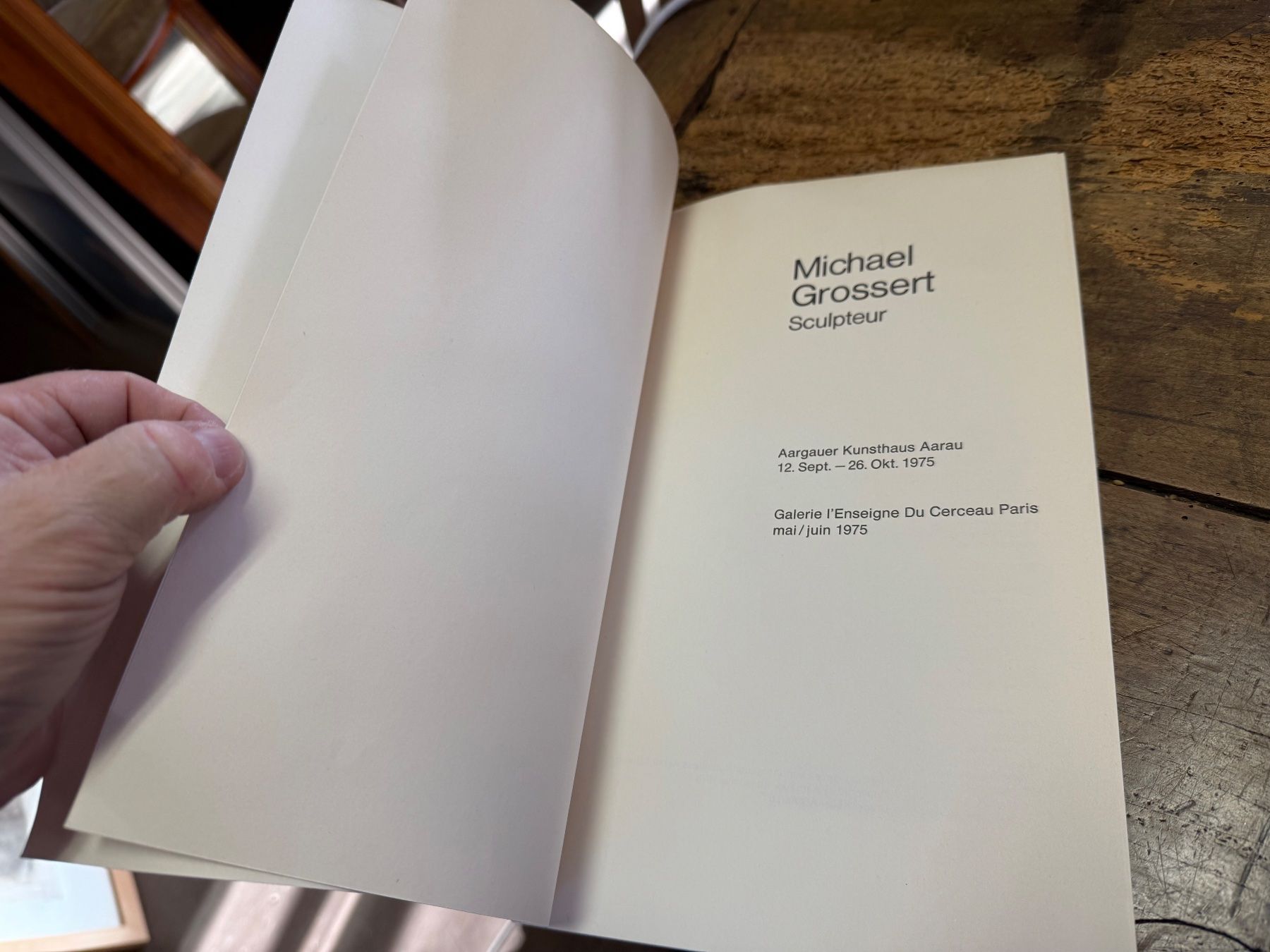Libri: Michael GROSSERT 1975 – Usato da Bern venduto da Jwpm66 1